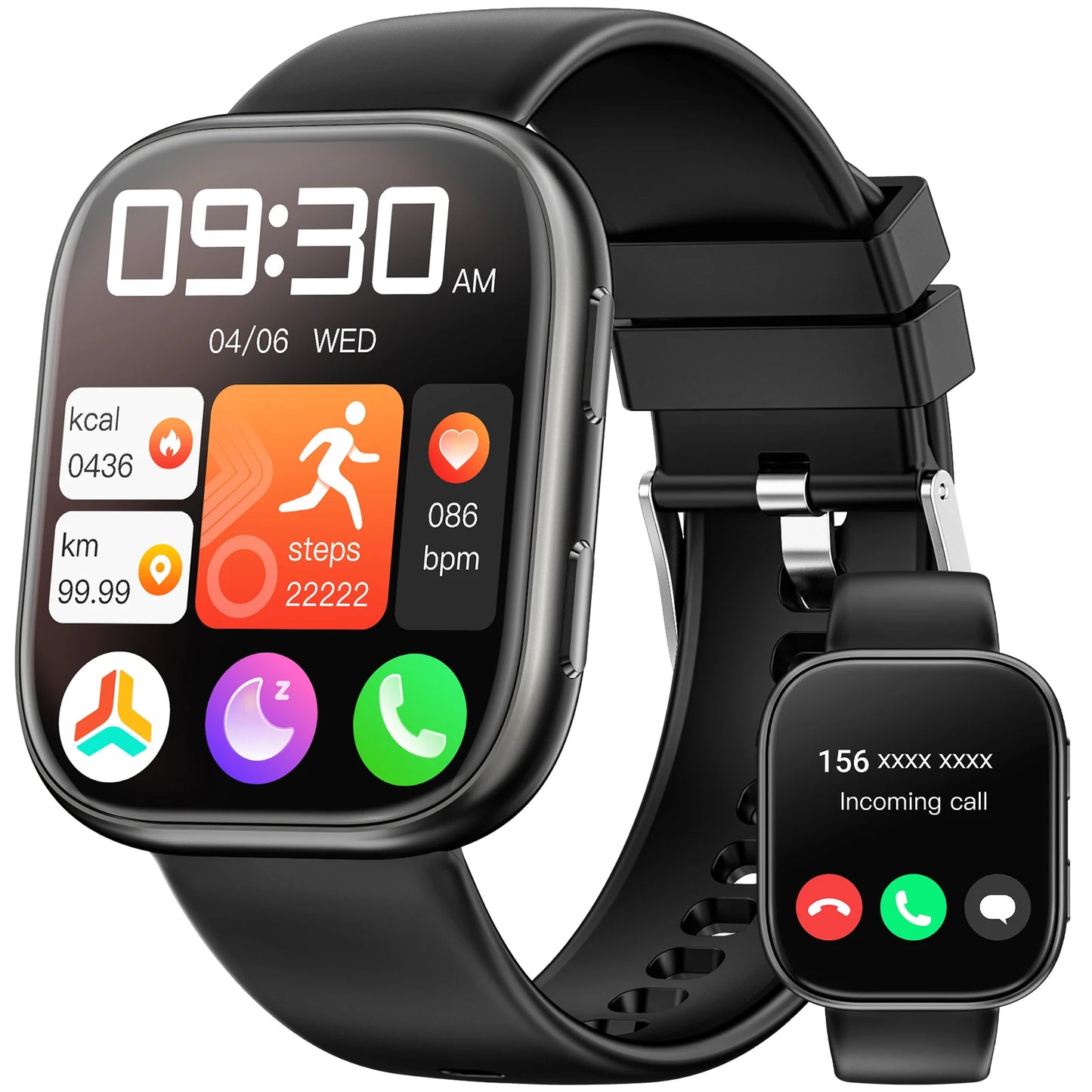 Smartwatch With Bluetooth Calling Over 100 Sports Modes Heart Rate