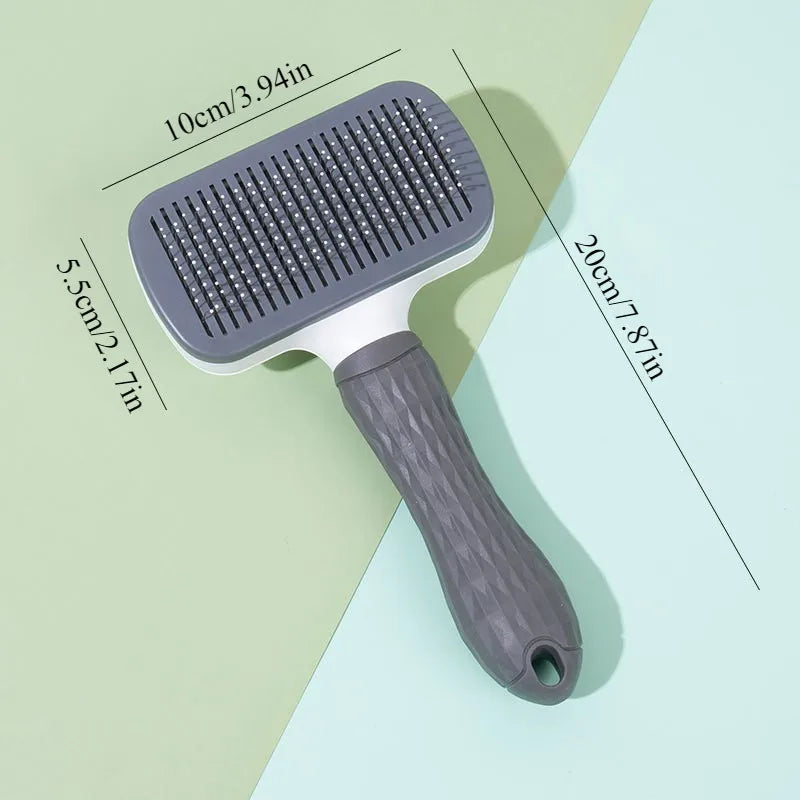 One Button Deshedding Brush for Dogs and Cats Easy Clean
