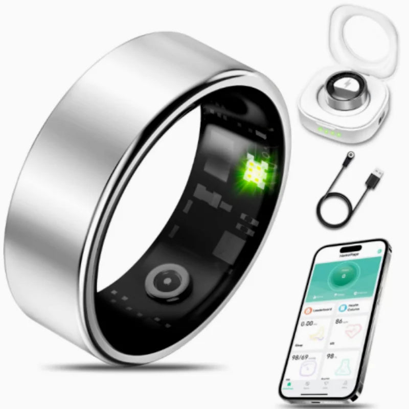 Smart Bluetooth Ring Heart Rate And Blood Pressure Monitor