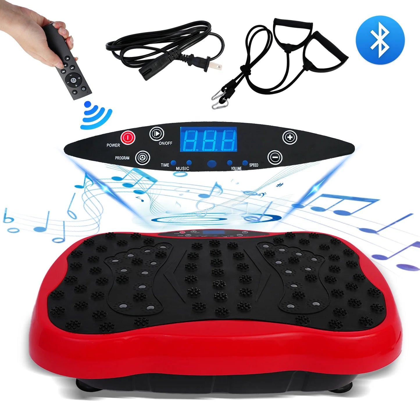 Full-Body Vibration Plate Exercise Machine For Home Gym Remote Control