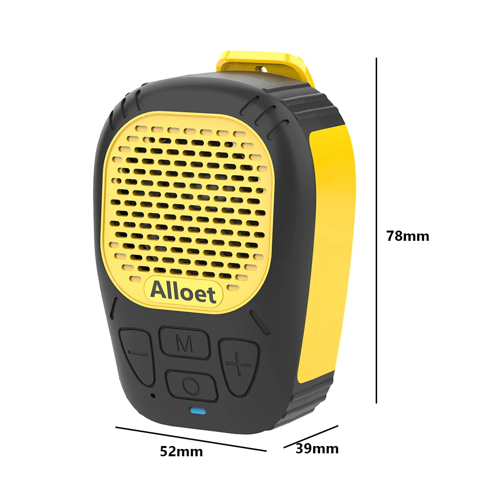 Wearable Bluetooth Speaker With Built-In Mic 30-Hour Battery