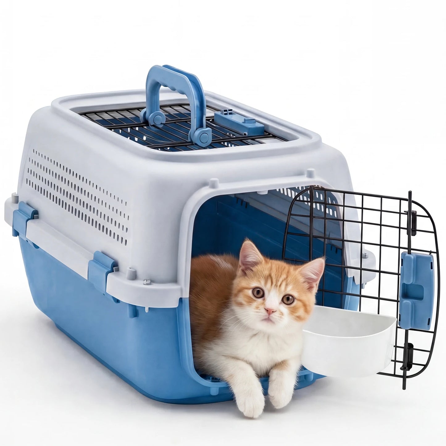 Pet Carrier Crate For Dogs And Cats Enhanced Security Latches