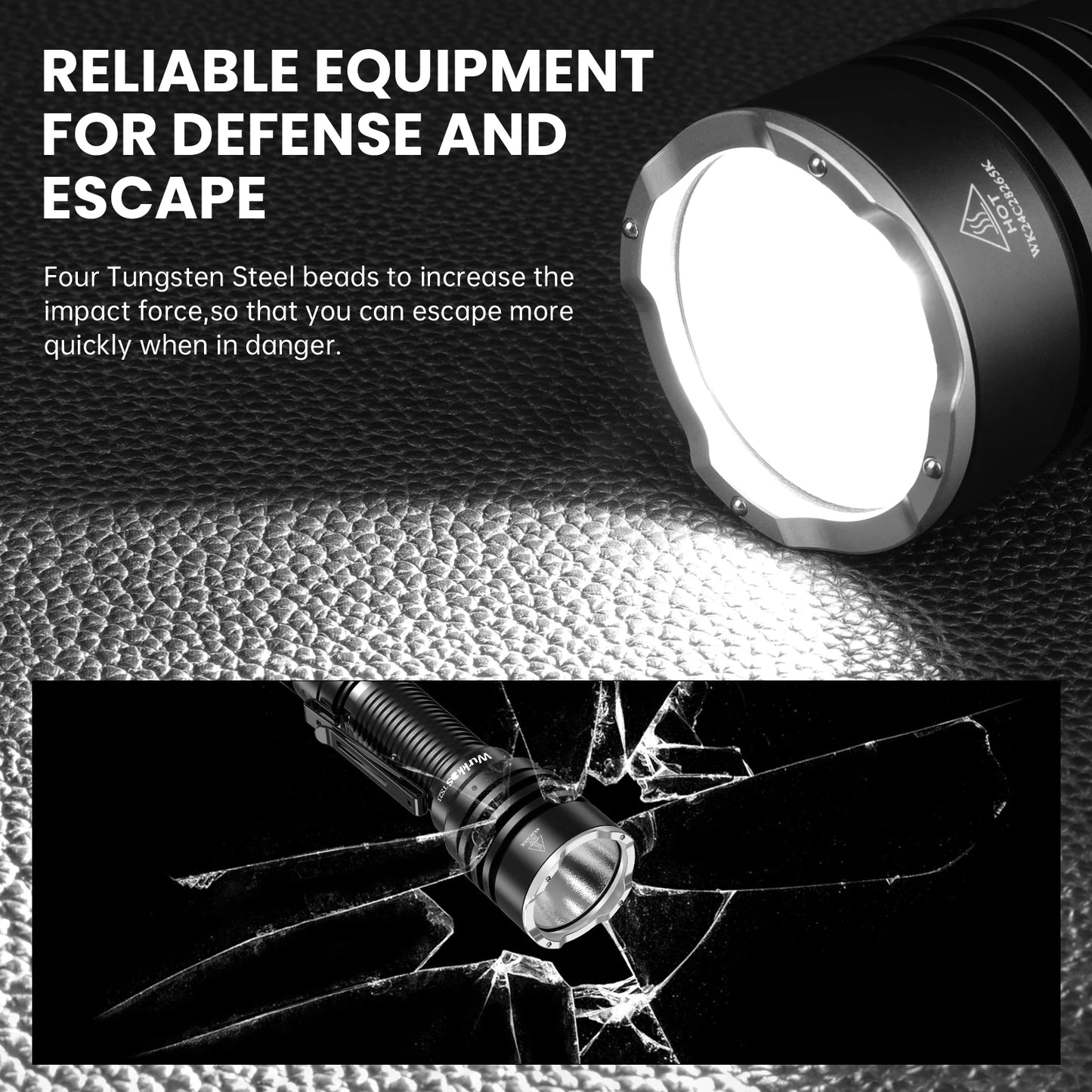 Wurkkos TS23 5000 Lumen EDC Flashlight With Tail Switch