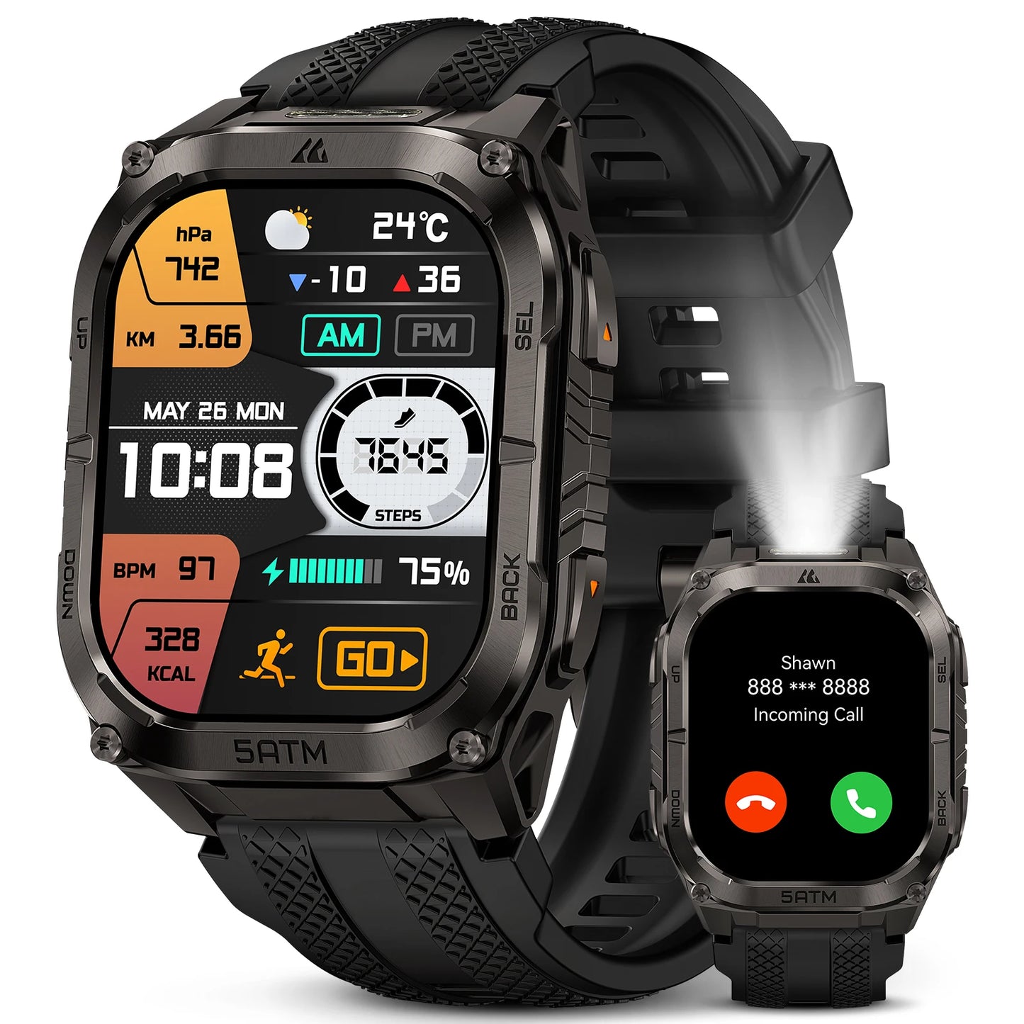 Kospe Tank M4C Advanced GPS Smartwatch With Health Tracking