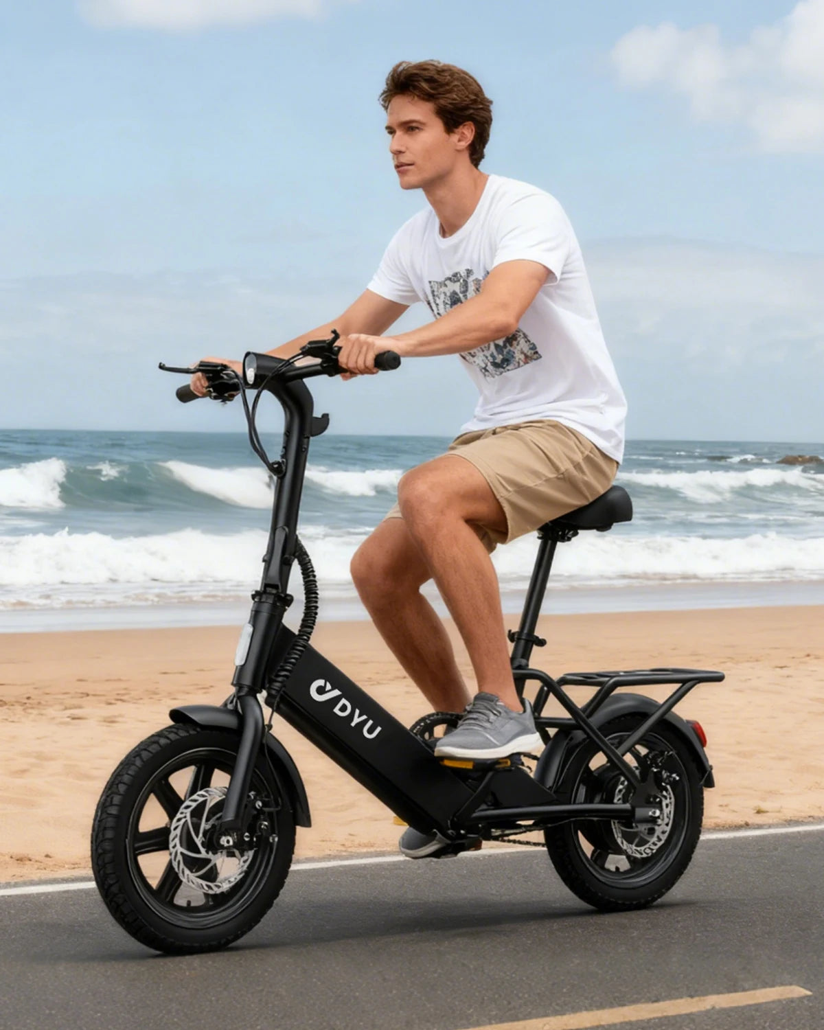 Dyu C3 Folding Electric Bike With 500W Motor Commuter UL2849
