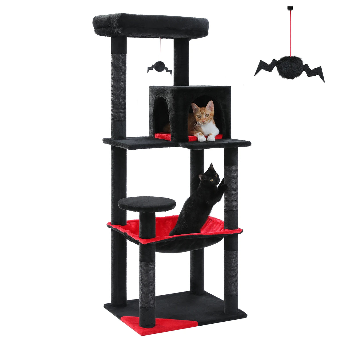 PAWZ Road Cat Tree with Hammock Condo and Scratching Posts