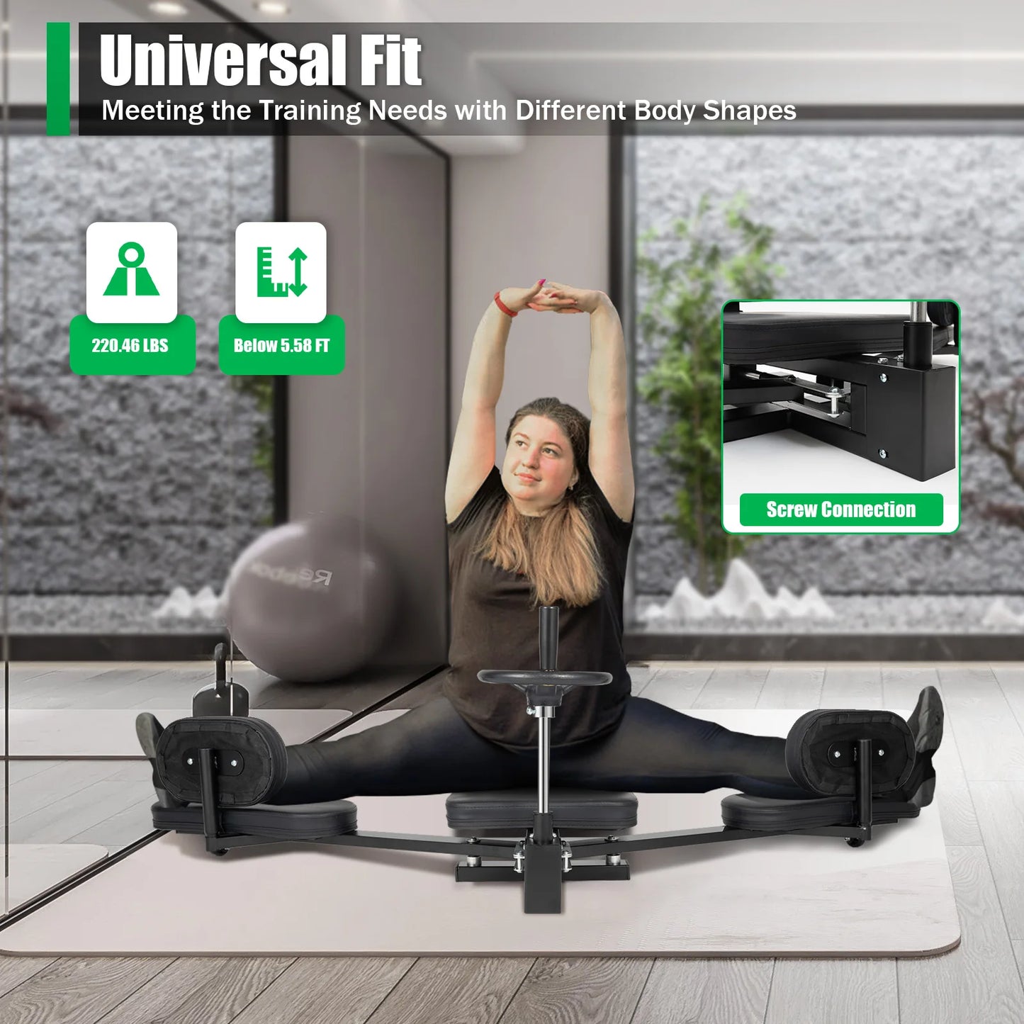 Leg Stretcher Machine 180 Degree Split Trainer With Backrest