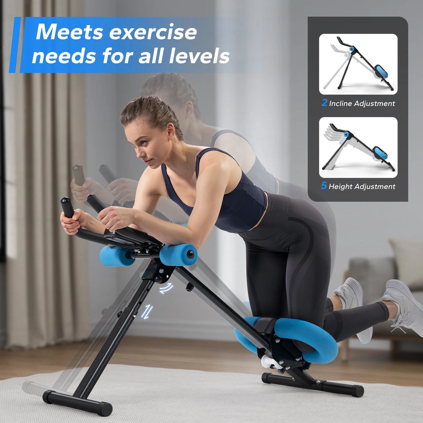 MERACH 2314 Ab Machine Adjustable Trainer For Core Ab Workouts