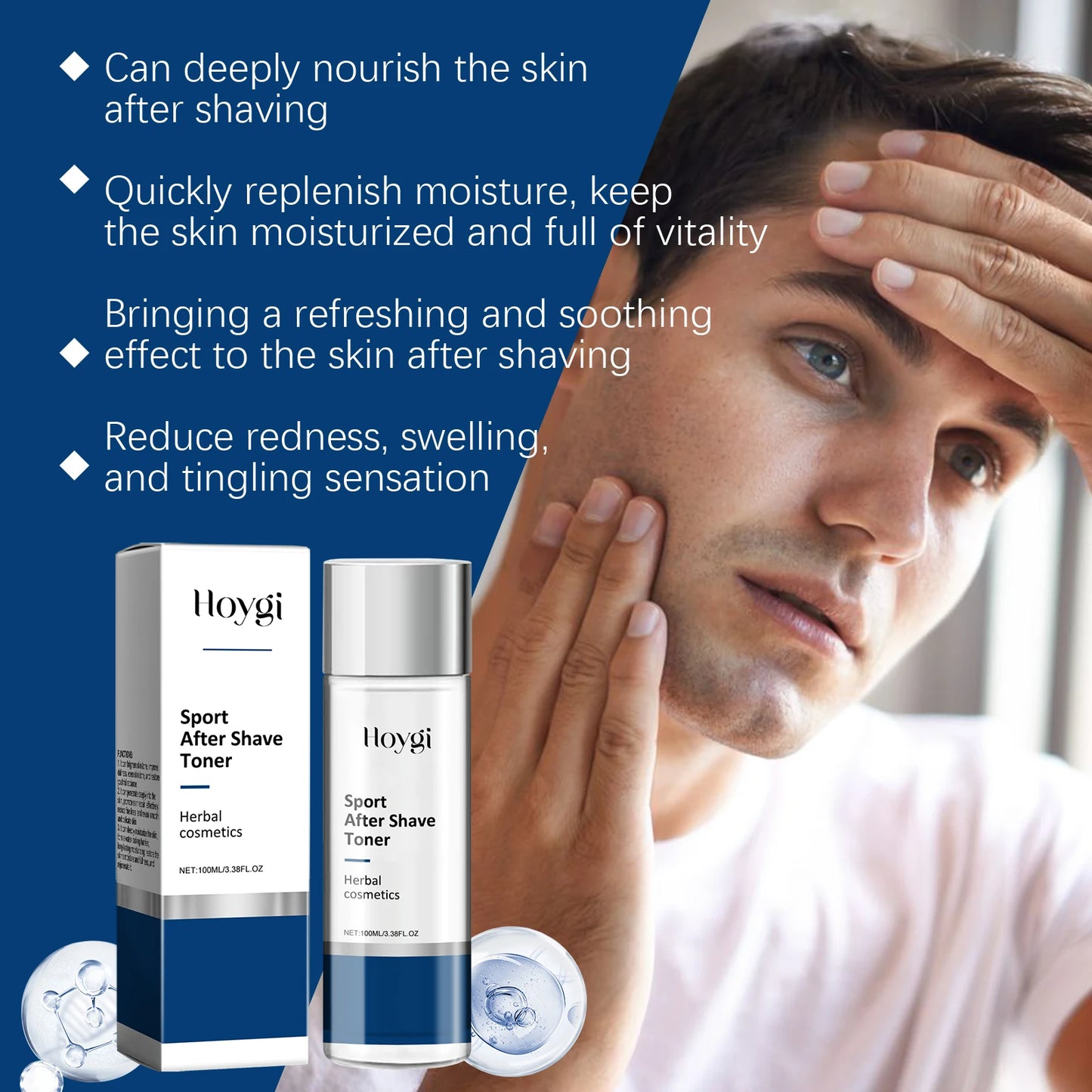 Men After Shaving Face Toner Moisturizing Pore Refining Firming