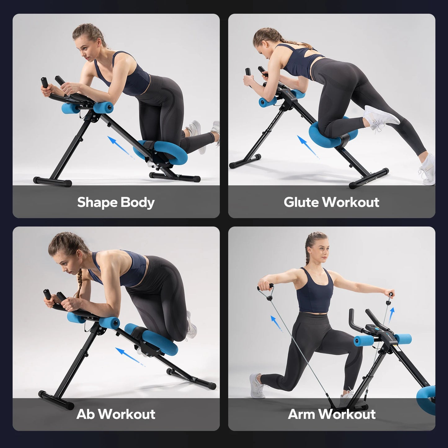 MERACH 2314 Ab Machine Adjustable Trainer For Core Ab Workouts
