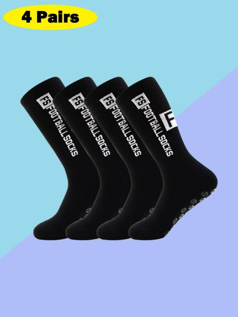 Athletic Grip Socks With Anti Slip Silicone Traction For Sports
