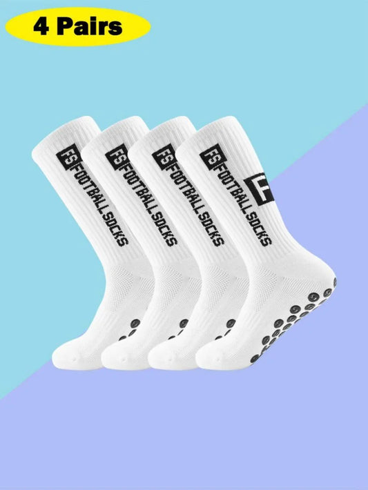 Athletic Grip Socks With Anti Slip Silicone Traction For Sports