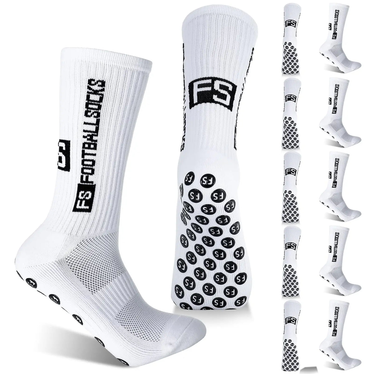 Athletic Grip Socks With Anti Slip Silicone Traction For Sports