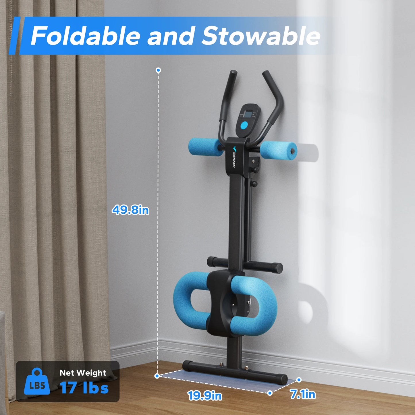 MERACH 2314 Ab Machine Adjustable Trainer For Core Ab Workouts