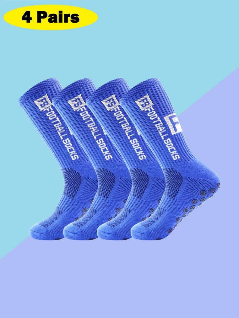 Athletic Grip Socks With Anti Slip Silicone Traction For Sports