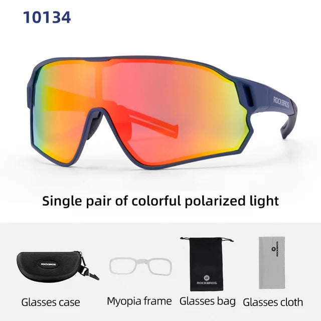 ROCKBROS Polarized Cycling Glasses UV400 Eyewear For Men Women