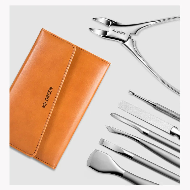 MR.GREEN Pedicure Knife Set Nail Nippers Clipper Foot Care Tools Stainless Steel