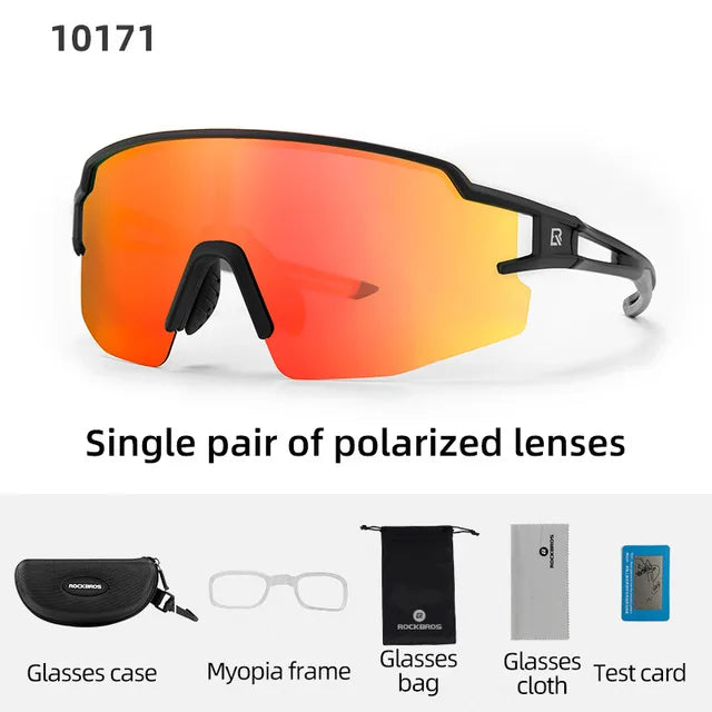 ROCKBROS Polarized Cycling Glasses UV400 Eyewear For Men Women