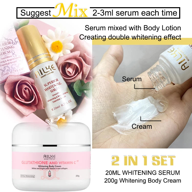 AILKE Whitening Skin Care Cream With Glutathione And Shea Butter