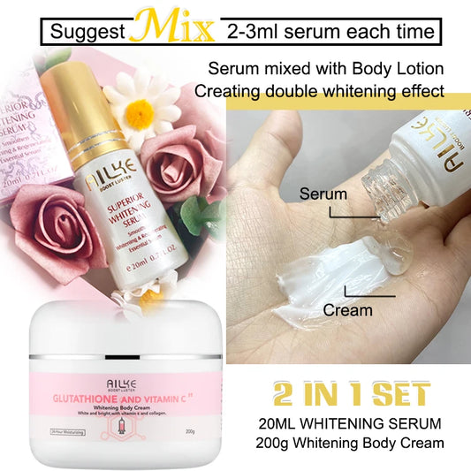 AILKE Whitening Skin Care Cream With Glutathione And Shea Butter