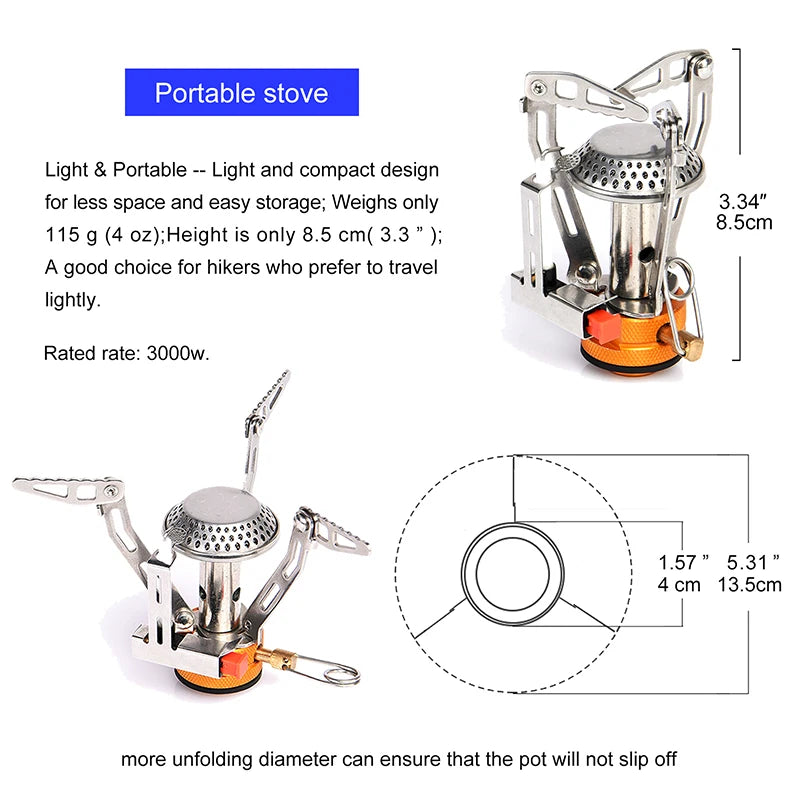 Widesea Camping Cookware Set Portable Aluminum Pot And Cup Kit