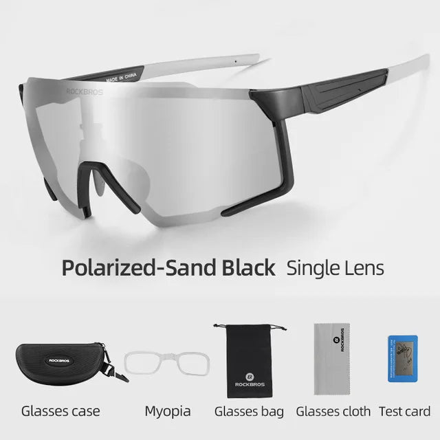 ROCKBROS Polarized Cycling Glasses UV400 Eyewear For Men Women