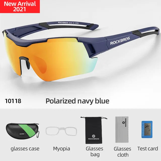 ROCKBROS Polarized Cycling Glasses UV400 Eyewear For Men Women