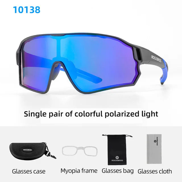 ROCKBROS Polarized Cycling Glasses UV400 Eyewear For Men Women