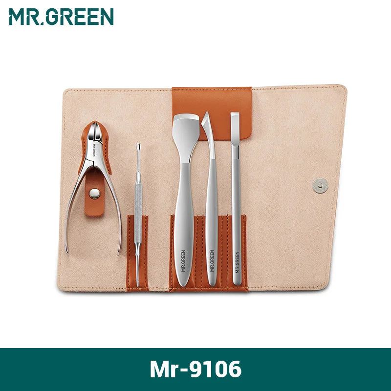 MR.GREEN Pedicure Knife Set Nail Nippers Clipper Foot Care Tools Stainless Steel