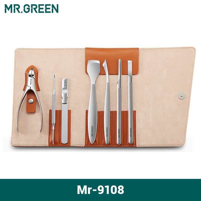 MR.GREEN Pedicure Knife Set Nail Nippers Clipper Foot Care Tools Stainless Steel