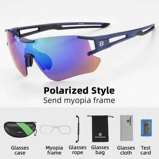 ROCKBROS Polarized Cycling Glasses UV400 Eyewear For Men Women