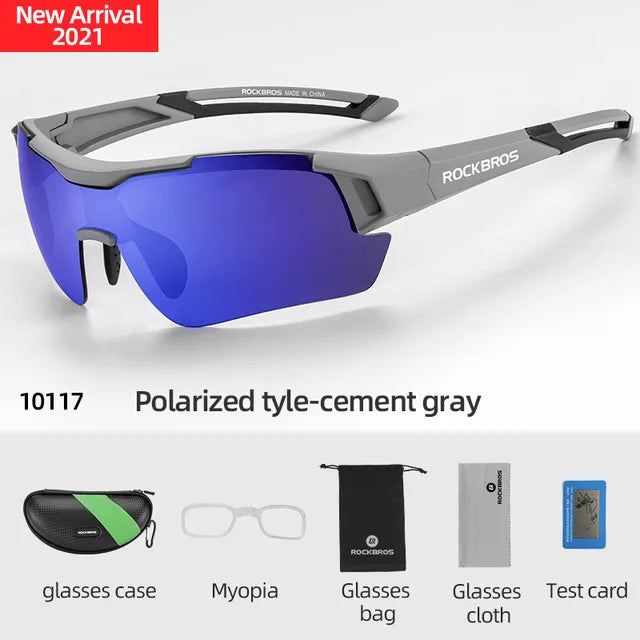 ROCKBROS Polarized Cycling Glasses UV400 Eyewear For Men Women