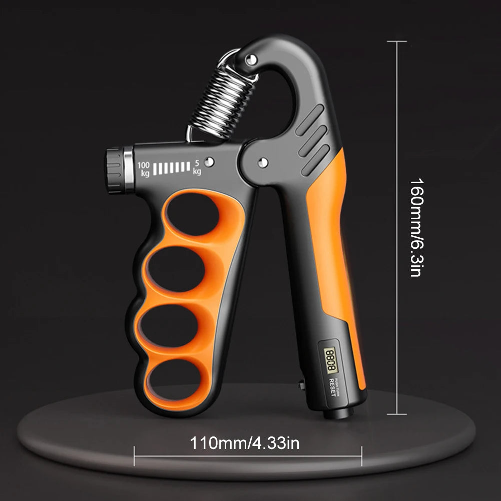 Hand Grip Strengthener 5-100Kg Adjustable Resistance With Counter