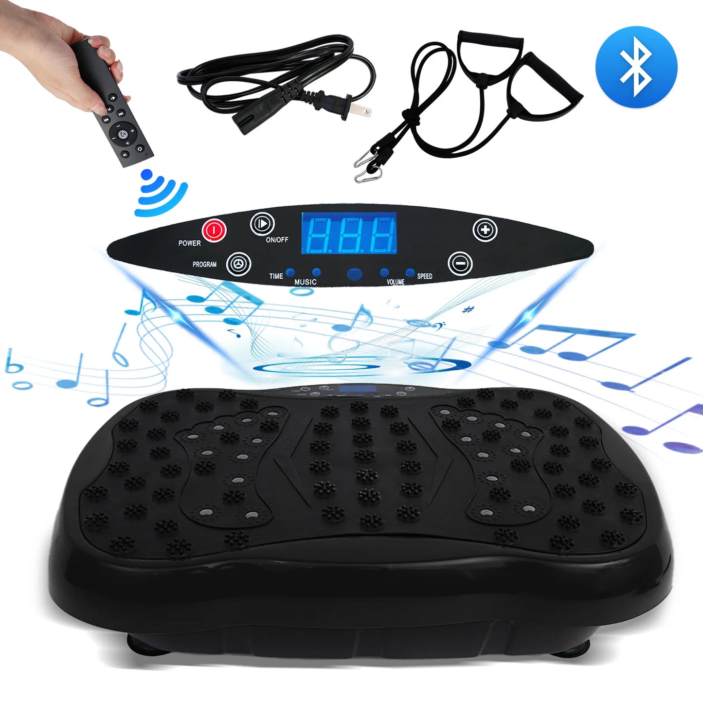 Full-Body Vibration Plate Exercise Machine For Home Gym Remote Control