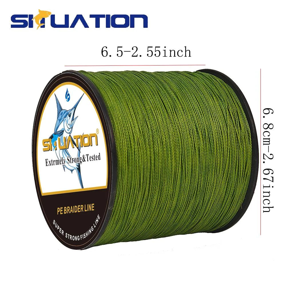Ultra-Strong 4 Strand Braided Fishing Line 300 Meters