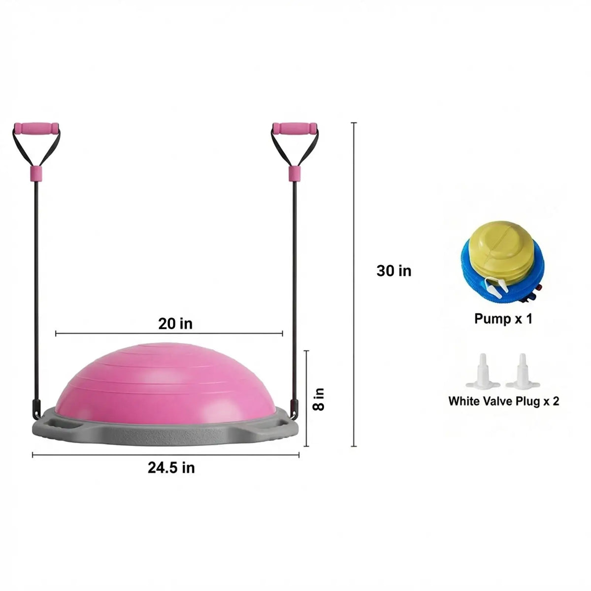 Inflatable Balance Ball Trainer for Yoga Pilates and Core Fitness