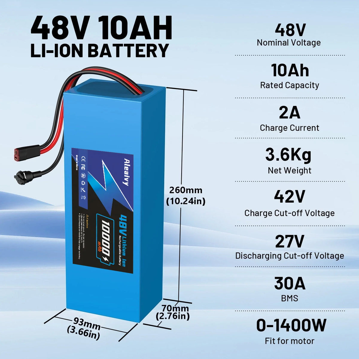 Cheterdoli Electric Bicycle Lithium Battery Pack With Charger
