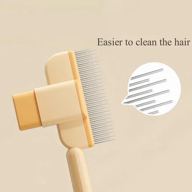 Pet Hair Remover Grooming Brush for Cats and Dogs Bathing