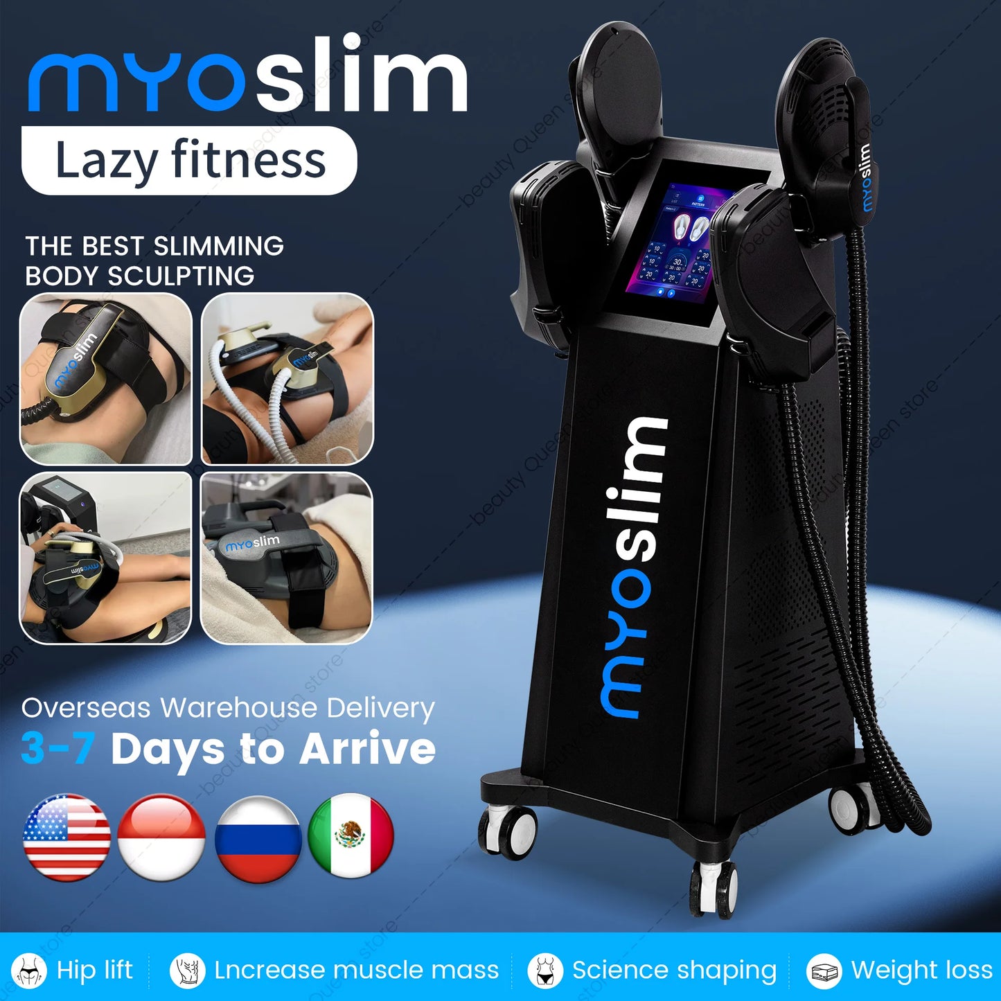 MYOSLIM Neo RF EMS Body Sculpting Machine For Fat Burning