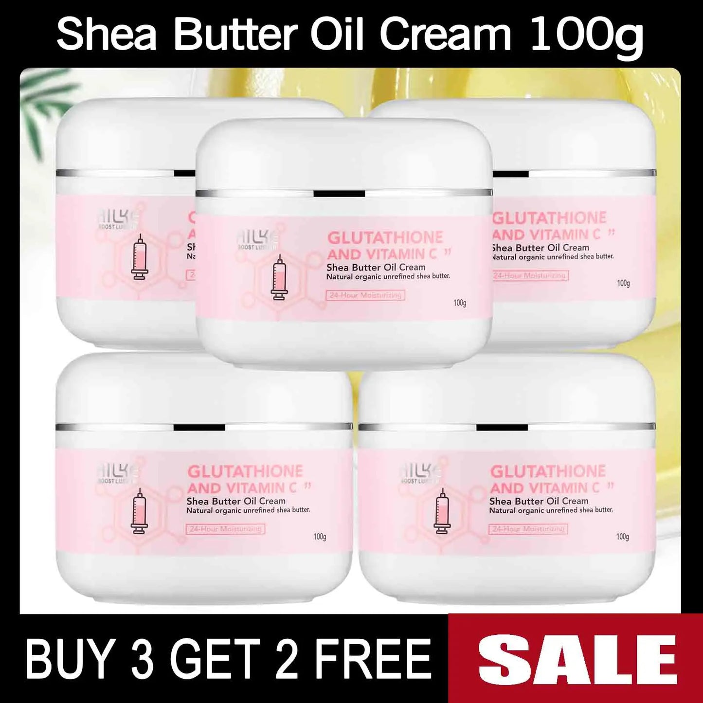 AILKE Whitening Skin Care Cream With Glutathione And Shea Butter