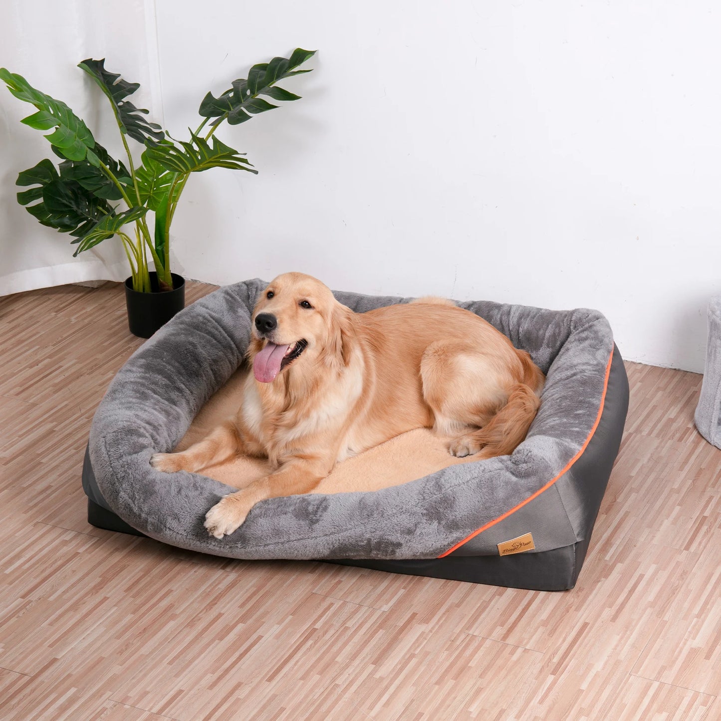 Bingopaw Jumbo Orthopedic Memory Foam Dog Bed With Waterproof Mattress