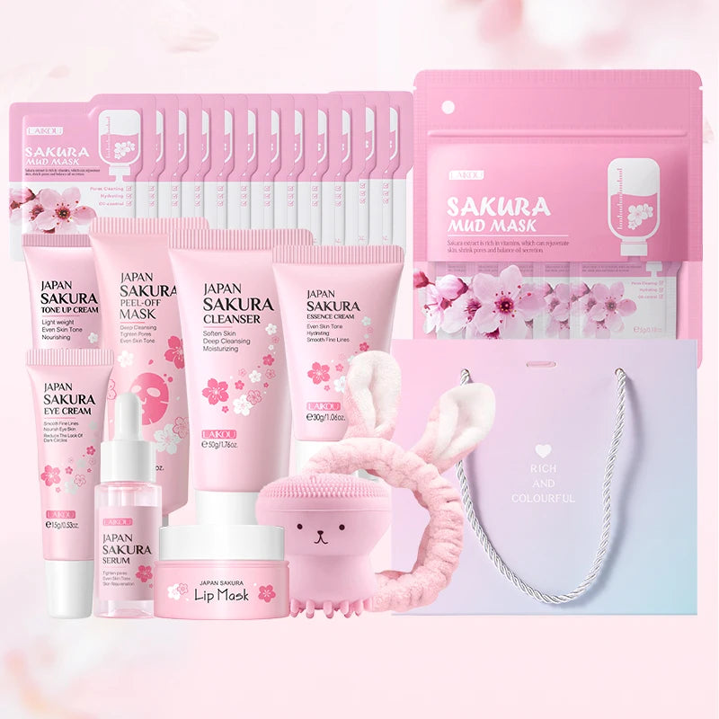LAIKOU Sakura Skincare Set Moisturizing Anti Aging