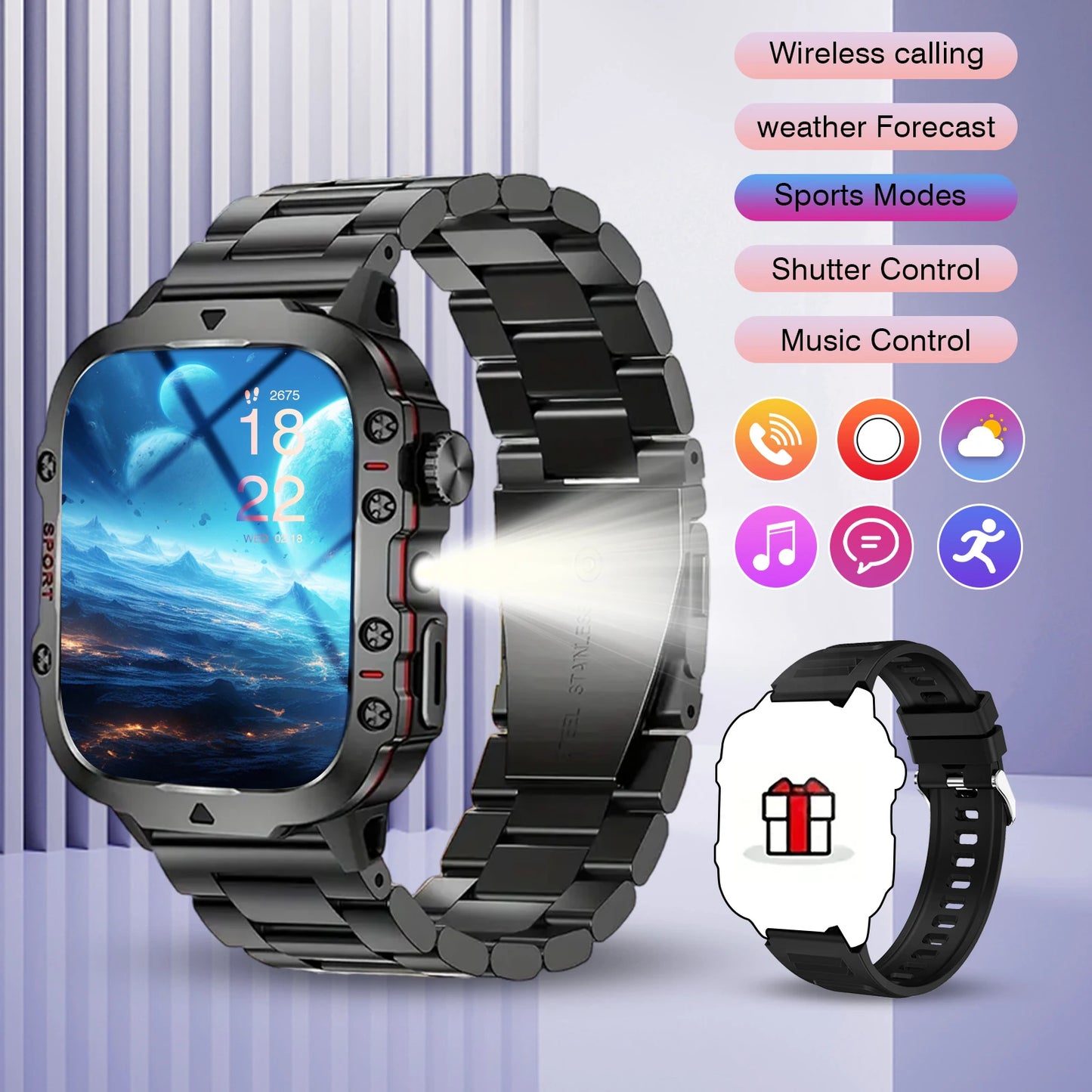 Odelettevcy Smart Watch With Bluetooth Calling And Message Alerts