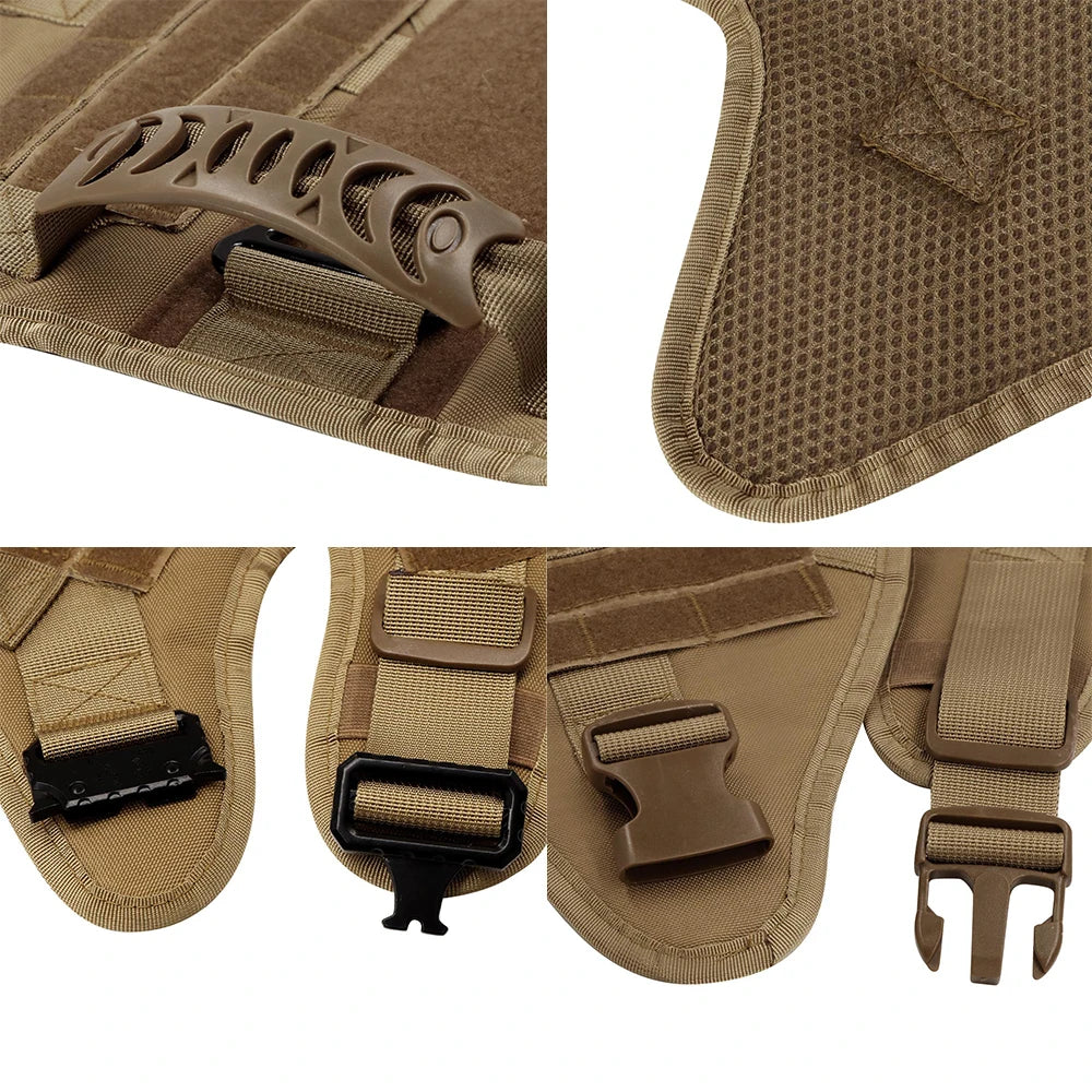Nylon Dog Harness And Leash Set With Padded Vest For Training