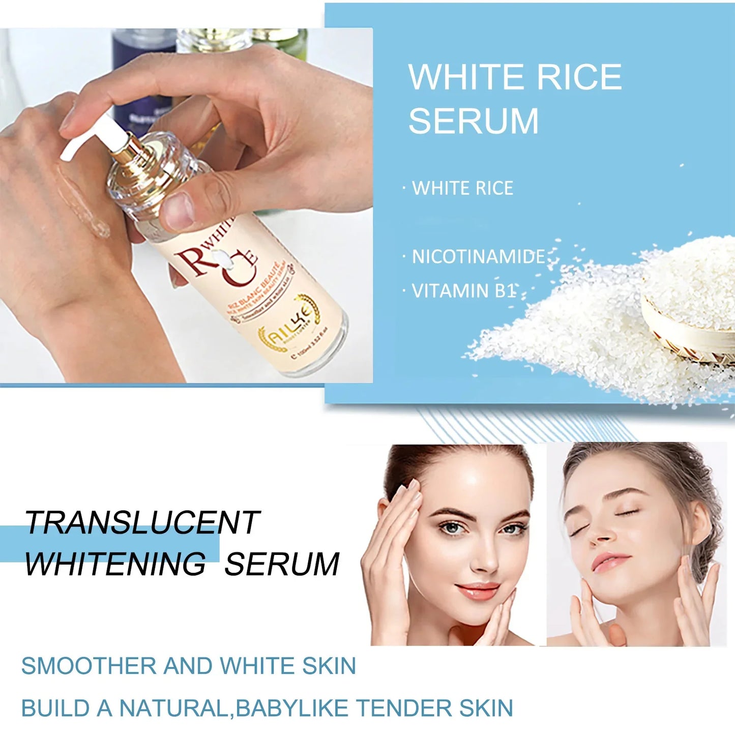 AILKE Multi-Vitamin Whitening Body Lotion for Dark Spots