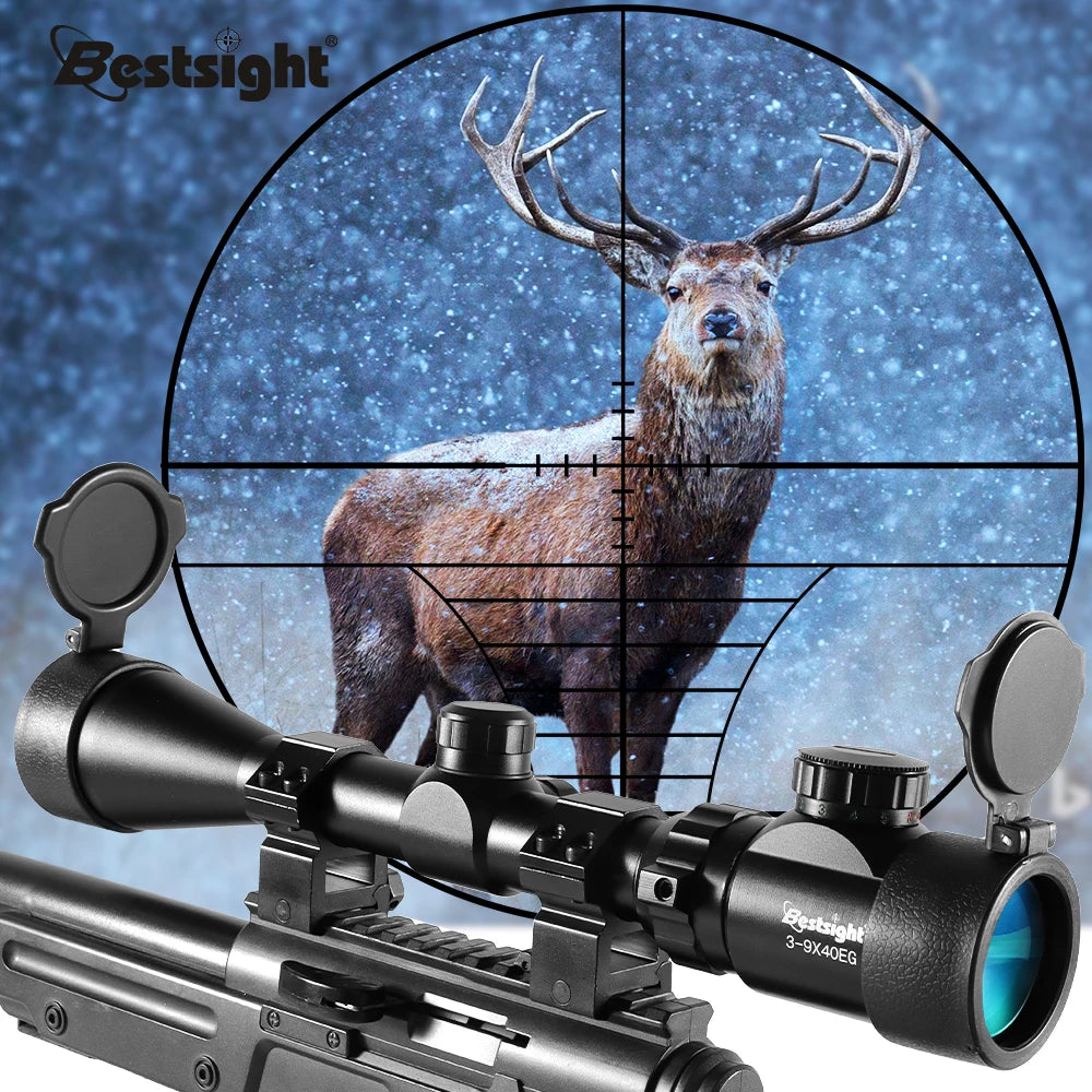 Nabila 3-9x40 Hunting Scope With Illuminated Mil-Dot Crosshair