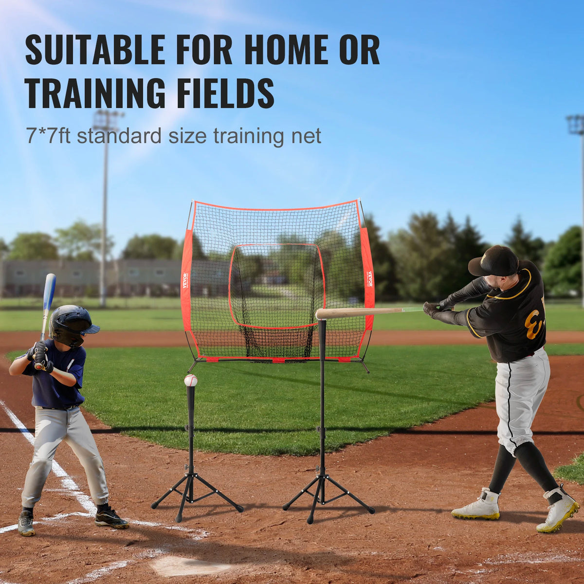 VEVOR Portable Baseball And Softball Practice Training Net