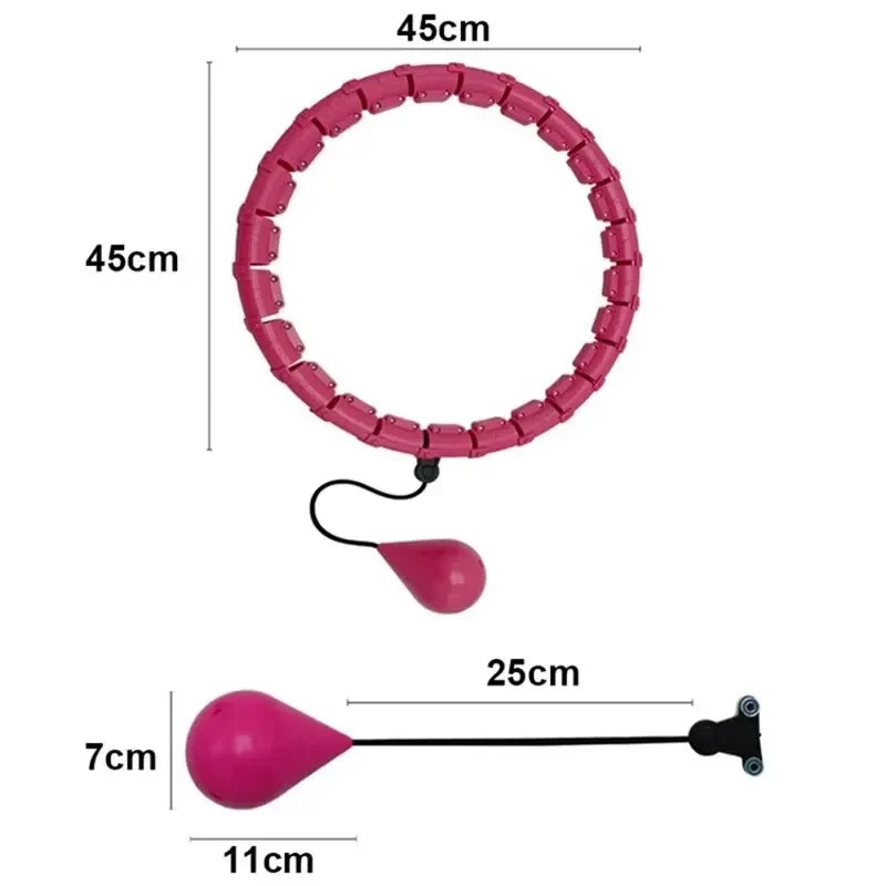 Weighted Hula Hoop for Adults With Detachable 24 Links
