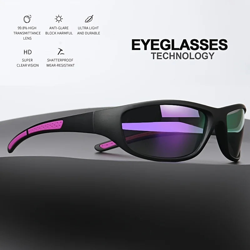 VEGUROS Polarized Photochromic Wraparound Sports Sunglasses For Cycling