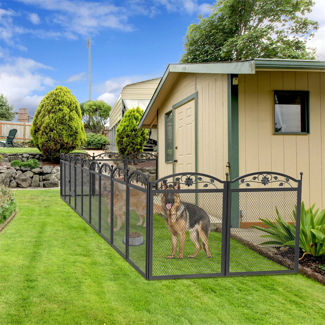BINGOPAW Eight Panel Heavy Duty Dog Playpen With Waterproof Pad